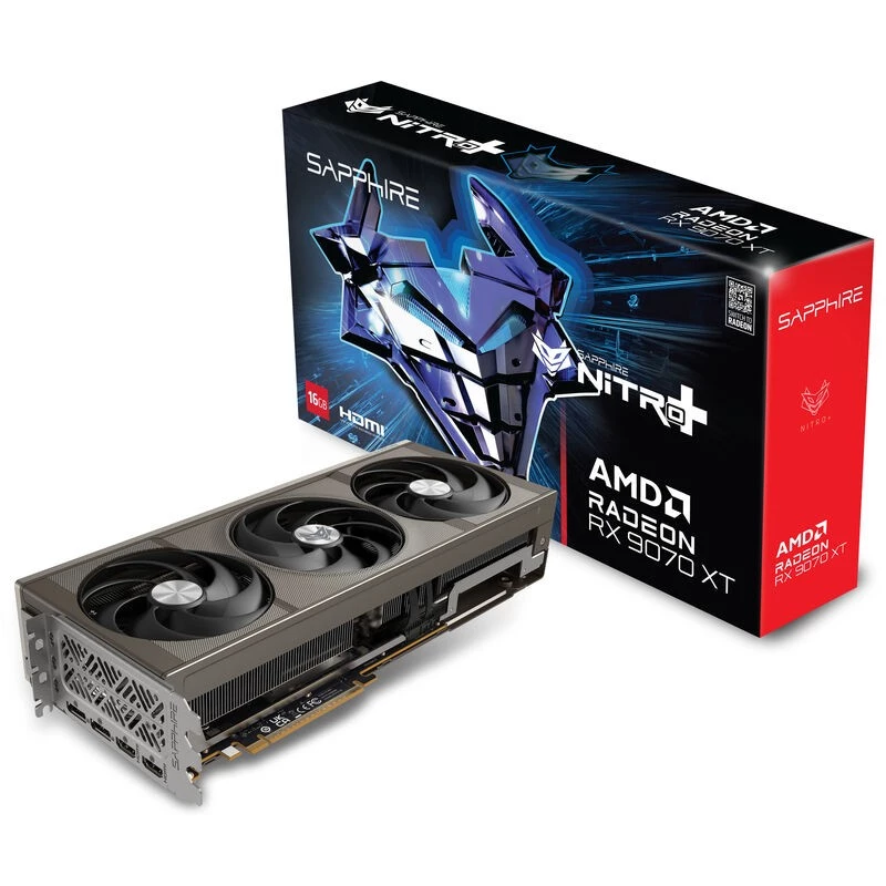 Sapphire Scheda grafica Radeon RX 9070 XT, 16 GB GDDR6, PCIe 5.0, 256-Bit, 330W TDP