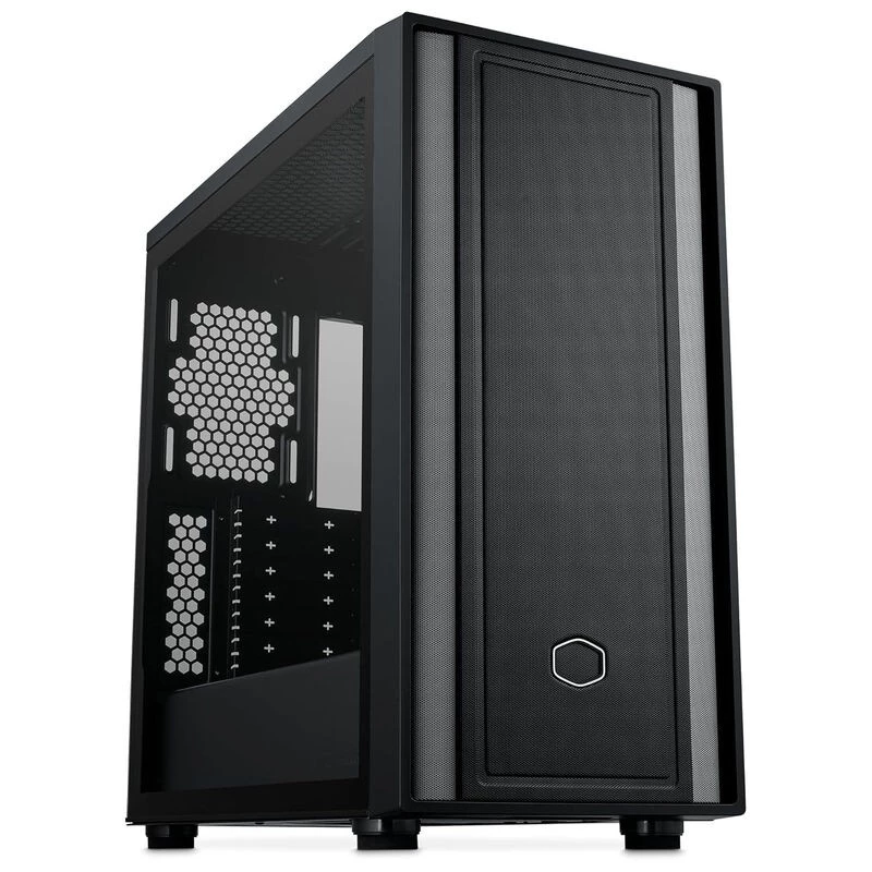 Cooler Master MasterBox 600 Lite case PC, MIDI-Tower, E-ATX, vetro temperato - nero