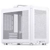Case per PC Jonsbo C6 MAX, case mini, Micro-ATX, vetro temperato - bianco