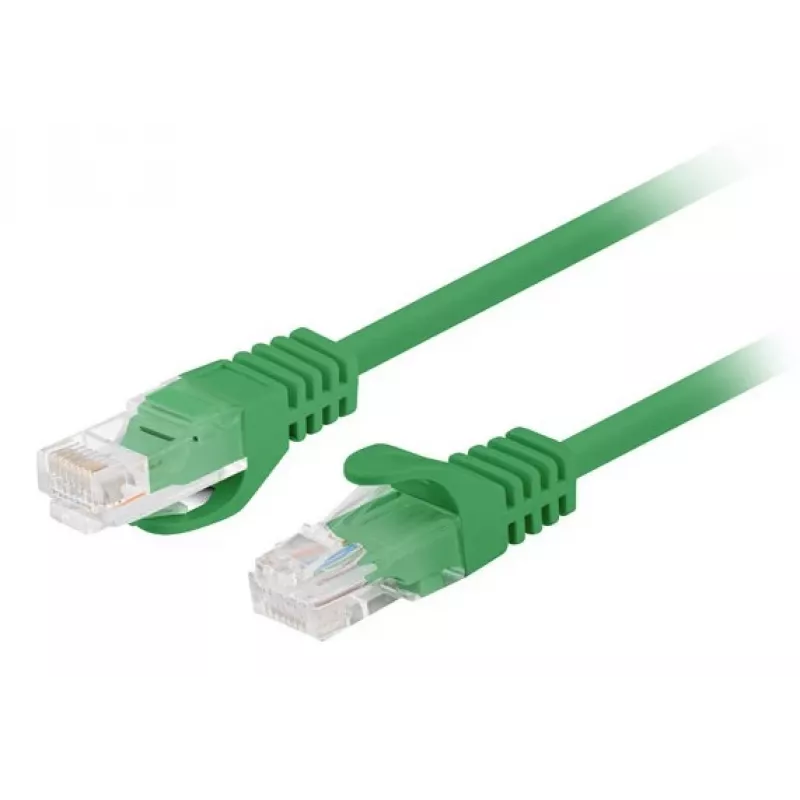 Lanberg PCU6-20CC-0300-G Cavo patch Cat.6 UTP, 3 m, verde, confezione da 10