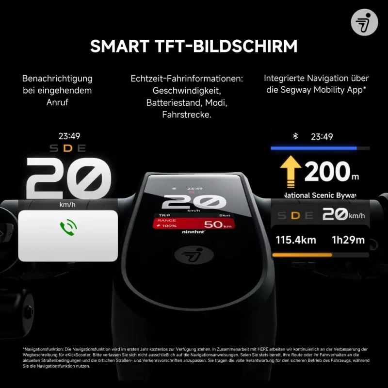 Monopattino classico Segway Ninebot MAX G3 D nero grigio rosso