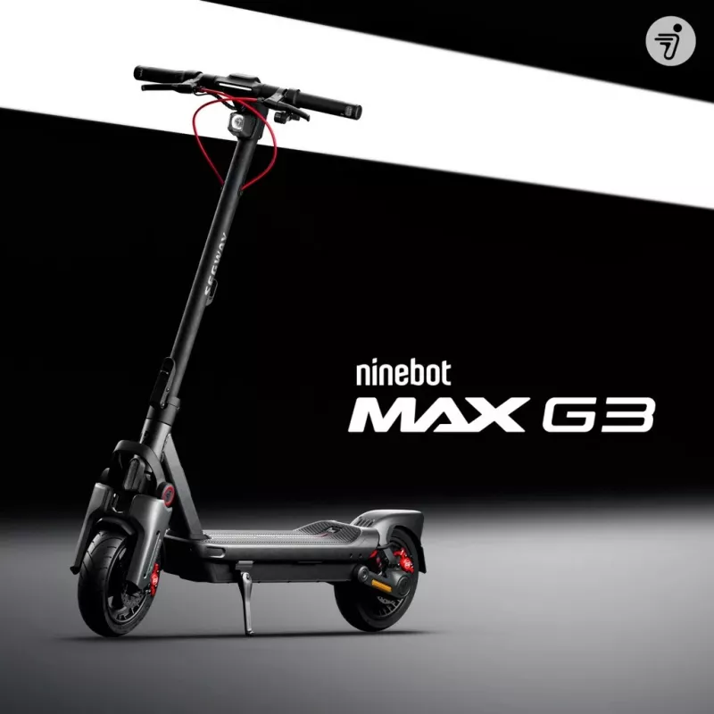 Monopattino classico Segway Ninebot MAX G3 D nero grigio rosso