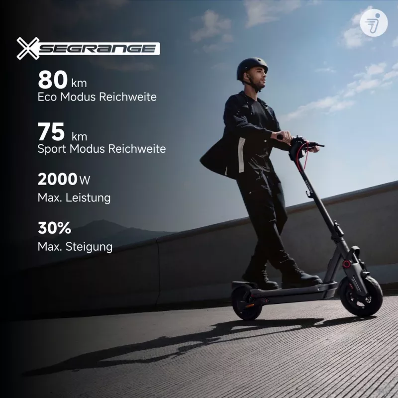 Monopattino classico Segway Ninebot MAX G3 D nero grigio rosso