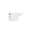 Gembird TA-UC-PDQC65L-W-01 caricabatterie per dispositivi mobili universale bianco AC ricarica rapida per interni