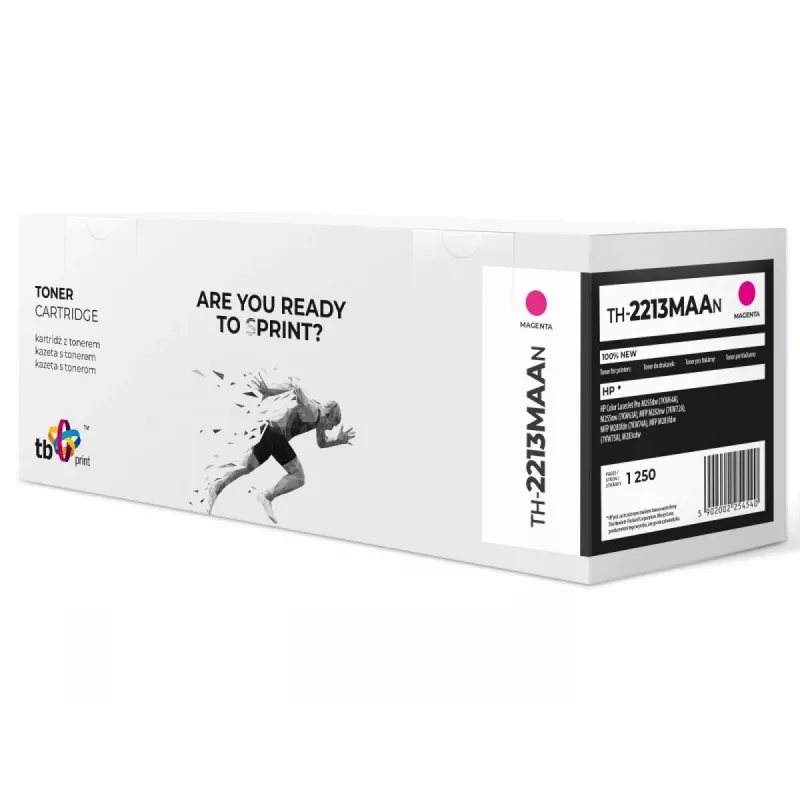 TB TH-2213MAAN cartuccia toner per HP Color LJ Pro M255 (W2213A), magenta, 1250 pagine