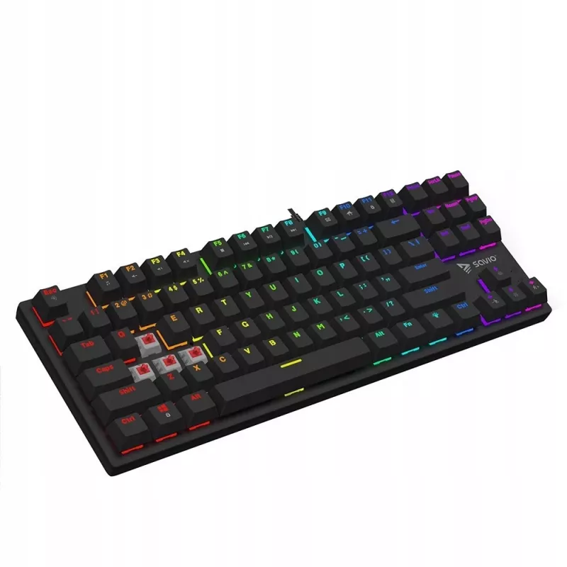 Tastiera meccanica RGB Tempest X2 Outemu Red Savio Savgk-tempest X2 Red