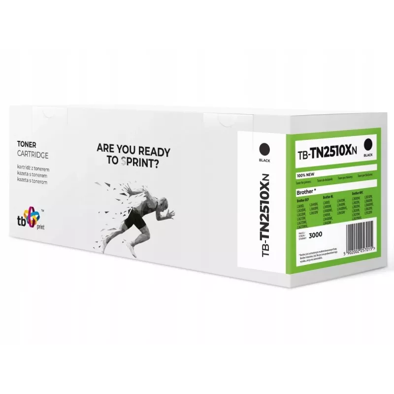 Cartuccia toner per Brother TN2510XL TB-TN2510XN BK 100% nuovo