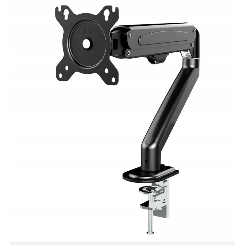 Supporto per monitor Maclean MC-860N, con molla a gas, 13-27, 8 kg, Nero