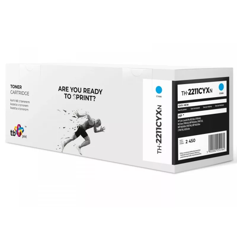 Toner per HP Color LJ Pro M255 W2211X TH-2211CYXN 100% nuovo CY