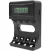 Caricabatterie QOLTEC 50654 per batterie ricaricabili Ni‑MH R03 (AAA) e R6 (AA), 1800 mA