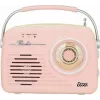 Radio da tavolo retrò Eltra LUIZA RETRO SP-11 con MP3, USB e supporto schede SD, rosa