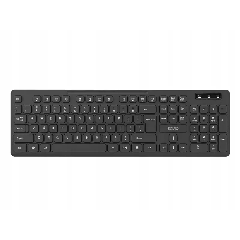 Savio KB-02 Tastiera Home/Office USB QWERTY nero