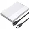 Case per SSD/HDD SATA 2,5 pollici QOLTEC 52278 USB 3.0, supporta fino a 2 TB