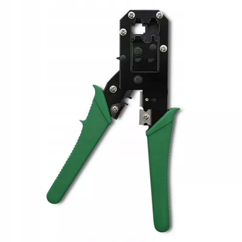 Pinza crimpatrice e taglia cavi QOLTEC 54381 — pinza crimpatrice per connettori di rete modulari e taglia cavi