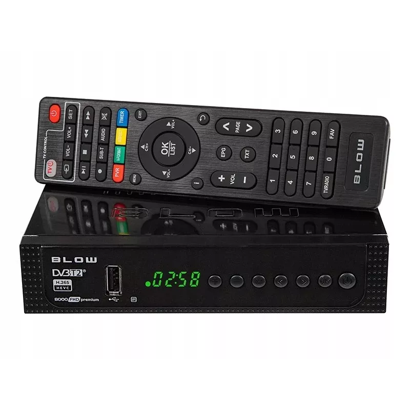 77-039# Decoder Tuner Dvb-t2 Blow 8000fhd Premium
