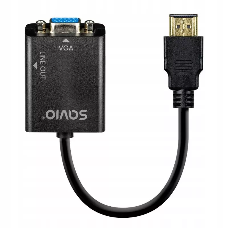 Adattatore HDMI-VGA con audio AK-76 Savio SAVAK-76