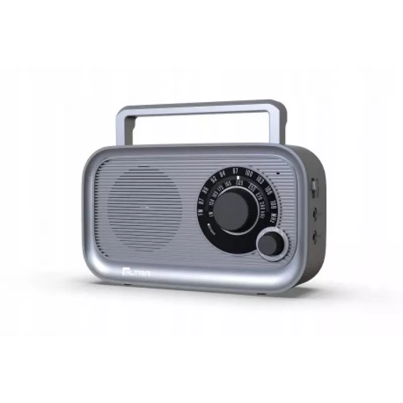 Radio FM/AM portatile Eltra HANIA grigio, design compatto, a batteria