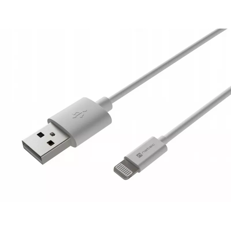 Natec cavo Lightning (m)->USB-A (m) 2m MFi bianco NKA-2149