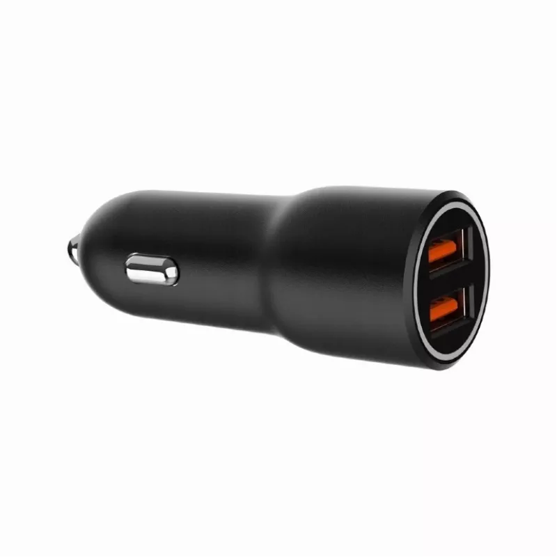Caricabatterie da auto per dispositivi mobili Gembird TA-UC-A2QC36-CAR-01, 36 W, 12–24 V, accendisigari, nero