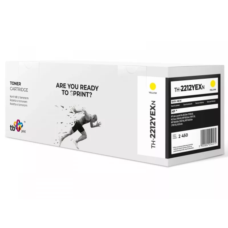 Toner per HP Color LJ Pro M255 W2212X TH-2212YEXN 100% nuovo YE
