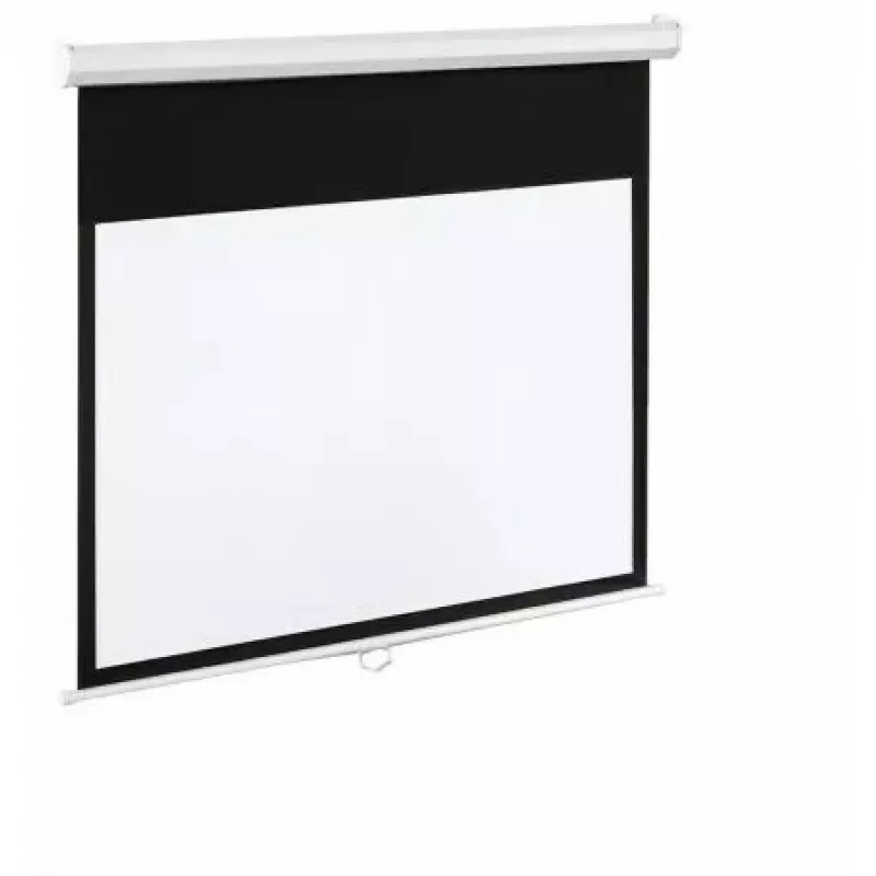 Schermo elettrico 100 16:9 120 265x150 bianco opaco con telecomando