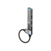 Hub USB Goobay 74456 Type-A 5000 Mbit/s grigio chiaro