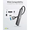 Hub USB Goobay 74456 Type-A 5000 Mbit/s grigio chiaro