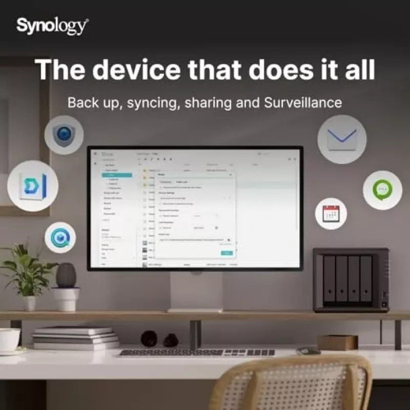 Synology DiskStation DS925+ NAS/server di storage Ryzen Embedded V1500B 4 GB DDR4 0 TB nero