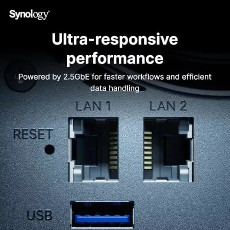 Synology DiskStation DS925+ NAS/server di storage Ryzen Embedded V1500B 4 GB DDR4 0 TB nero