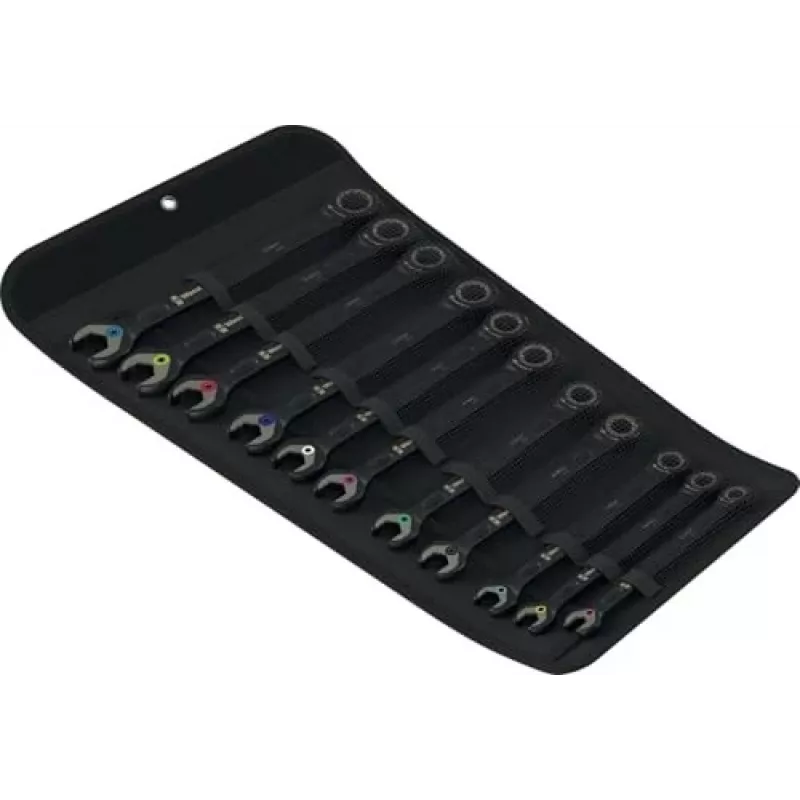 Wera 6000 Joker Black Edition set di chiavi combinate a cricchetto, 11 pz.