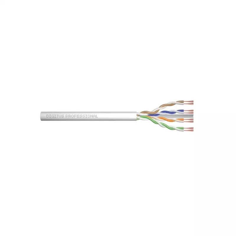 Cavo di rete Digitus CAT 6 U/UTP Twisted-Pair patch, non intestato 100 m, grigio