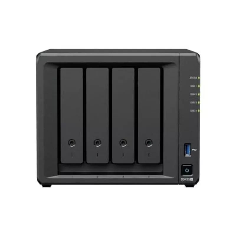 NAS storage server SYNOLOGY DS425+ — 4-Bay, Intel Celeron J4125 2,0–2,7 GHz, 2 GB DDR4, 0 TB, 2,5GbE, 2 slot M.2