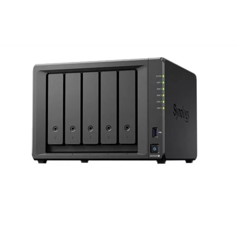 Synology DiskStation DS1525+ NAS/Storage Server Ryzen Embedded V1500B 8 GB DDR4 0 TB nero