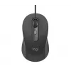 Logitech Signature Wired M520 for Business Mouse ottico con filo USB-C Plug-and-Play Windows/Mac/Chrome/PC/laptop - Graphite