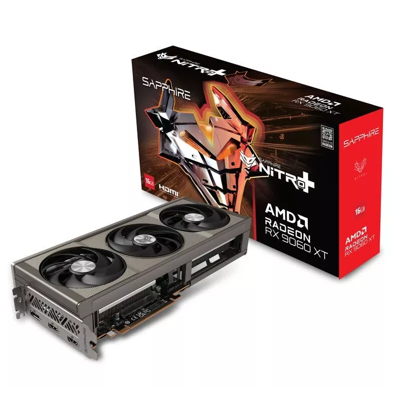 Scheda grafica Sapphire NITRO+ Radeon RX 9060 XT — 16 GB GDDR6, 128-Bit, PCIe x16 5.0