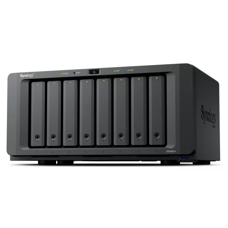 Synology DiskStation DS1825+ NAS/Storage-Server Ryzen Embedded V1500B 8 GB DDR4 0 TB nero