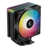 Ventola DeepCool AG400 BK ARGB V2 120 mm nero — ventola dissipatore CPU da 120 mm con cuscinetto idraulico, supporto multi-socket