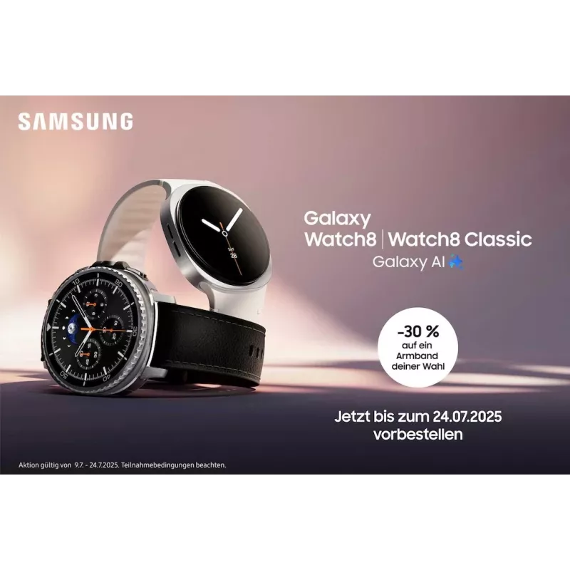 Smartwatch Samsung Galaxy Watch 8 Classic 46 mm argento — 3,3 cm AMOLED, 4G, 64 GB, 445 mAh