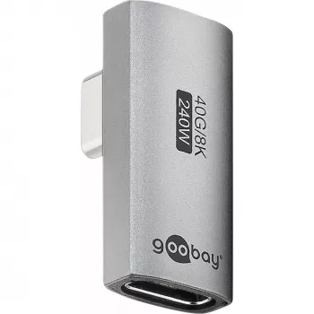 Adattatore USB-C™ Goobay 74443 verticale ruotato 90°, USB4™ | Goobay