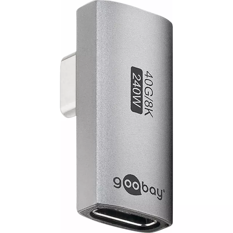 Adattatore USB-C™ Goobay 74443 verticale ruotato 90°, USB4™ | Goobay