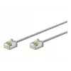 Cavo patch Goobay Ultra-Flexibles CAT 8.1 sottile U/FTP grigio - connettore extra corto 99,9 % (74343)