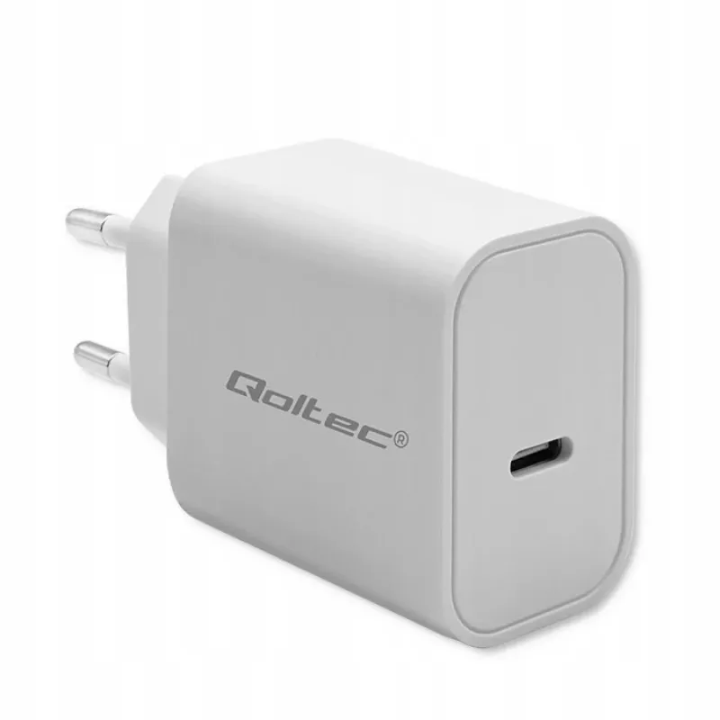 QOLTEC Super Quick caricabatterie PD 20W USB-C (5V/12V) – caricabatterie rapido portatile