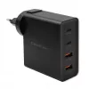 Qoltec GaN POWER PRO caricabatterie | 2xUSB-C | 2xUSB | 130W | 5-20V | 1.5-5A | XP | nero
