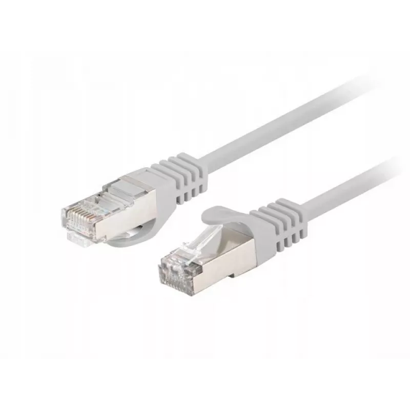 Patch cable CAT.6 FTP 1M grigio testato Fluke Lanberg confezione da 10