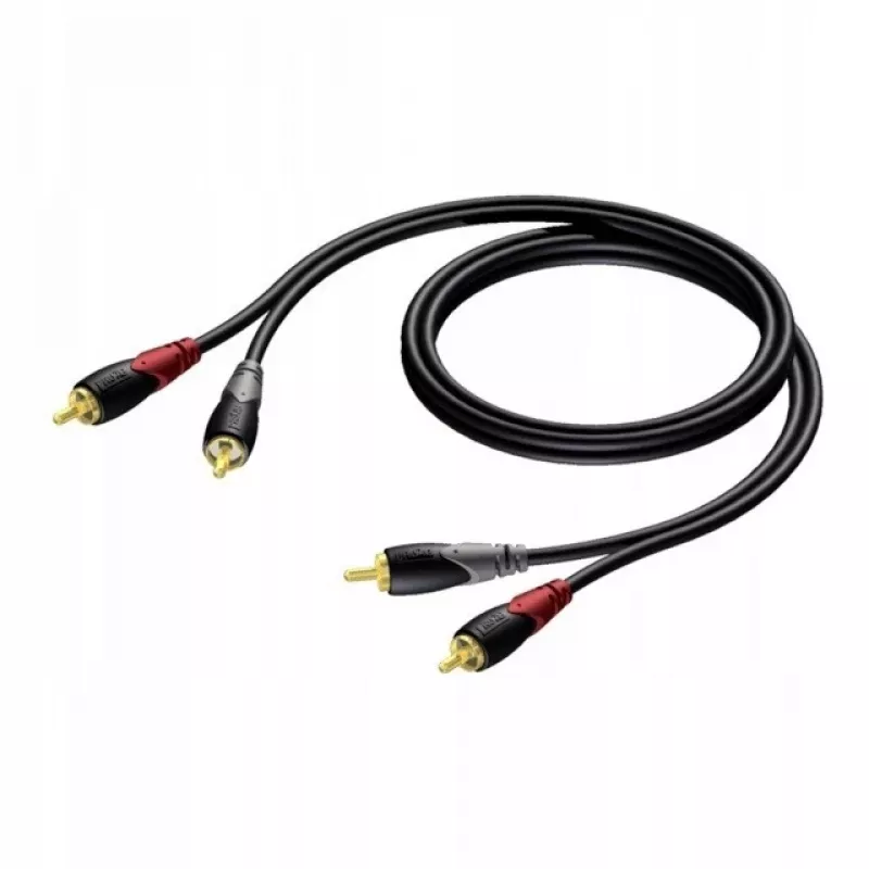 Cavo audio RCA/Cinch Procab KPCL078 2x maschio, 0,5 m