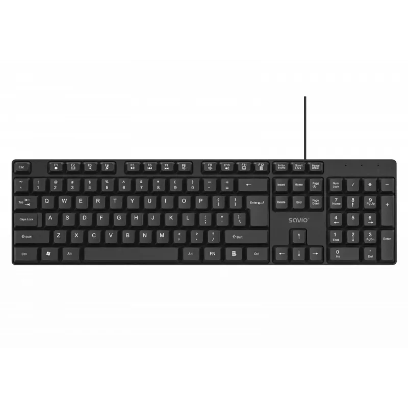Savio KB-01 Tastiera Home/Office USB QWERTY US inglese nero