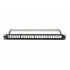 Patch panel vuoto 24 porte 1U 19 pollici FTP per moduli keystone nero