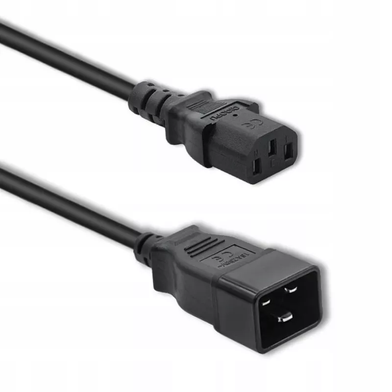 Cavo di alimentazione Qoltec 53991 nero 1,2 m C20 C13 femmina