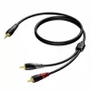 Cavo audio jack 3,5 mm stereo maschio su 2x RCA/Cinch maschio Procab 1KPCL049 5 m