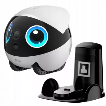 Robot Wi‑Fi Enabot EBO Air2 Plus — batteria 5000 mAh, altezza 111 mm, compagno per animali domestici e robot di sorveglianza per interni